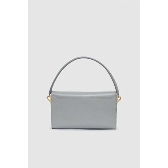 NEW ANINE BING colette bag in grey saffiano - Picture 3 of 12